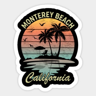 Family Vacation California Monterey Beach Sticker
